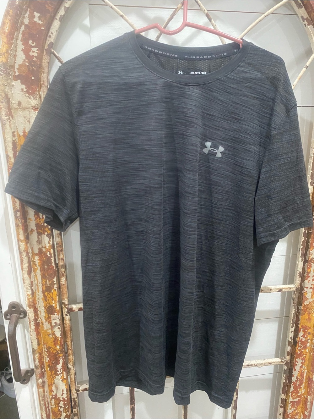 Under Armour Threadborne Fitted Men’s Charcoal Heather Short Sleeve Tee